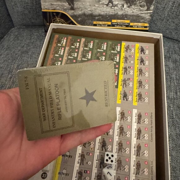 Combat! Volume 1 (open, unpunched, cards in factory seal) Compass Games - Picture 8 of 12